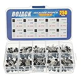 Bojack 10 Werte, 250 Stück, A1015 / BC327 / BC337 / C1815 / S8050 / S8550 /...