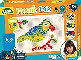 Lena 35594 - Mosaik Steckspiel Set, Steckmosaik mit 400 Stecker, Mosaikstecker...