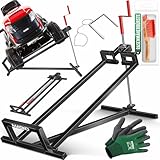 MASKO® XXL Rasentraktorheber 450 kg Hebevorrichtung Hebebühne Aufsitzmäher...
