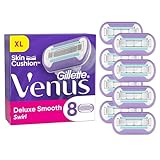 Gillette Venus Deluxe Smooth Swirl Rasierklingen Damen, 8 Ersatzklingen für...