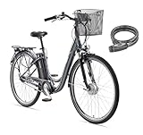 TELEFUNKEN E-Bike 28 Zoll Elektrofahrrad - 7-Gang Shimano Nabenschaltung +...