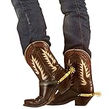 NET TOYS Cowboy Sporen Westernsporen Gold Stiefelsporen Cowboysporen Western...