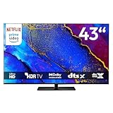 MEDION 108 cm (43 Zoll) Fernseher (Smart TV, 4K, Dolby Vision HDR, Prime Video,...