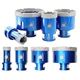 Diamantbohrer Fliesenbohrer Set - 20/35/50/68mm Diamantbohrer für Porzellan...