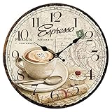 YOAI Wanduhr küchenuhr Vintage Shabby CHIC Antik Nostalgie Rustikale Quarzuhr...