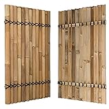 DE-COmmerce Sichtschutz aus Bambus Zaun Gartensichtschutz Zaunelement XXL Slim...