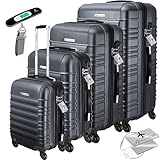 KESSER® 4pcs Hartschalenkoffer Reisekoffer Set Trolley Koffer inkl....