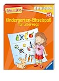 Kindergarten-Rätselspaß für unterwegs - Rätselbuch ab 4 Jahre, Reisespiele...