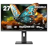 KOORUI 27 Zoll Monitor, 4K Bildschirm UHD (3840 * 2160p), Vertical PC Monitors...