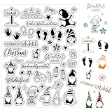 BOOMTOP Silikon Stempel Weihnachten Klare Stempel Weihnachtswichtel Wichtel...