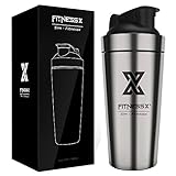 X SIM FITNESSX 700ml Sport Fitness Edelstahl Protein Shaker Eiweiß | Protein...