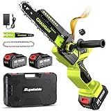 Supstable 8 und 6 Zoll Mini Kettensäge, Elektro Akkusäge mit Automatischem...