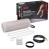 AEG elektrische Fußbodenheizung, Komplettset 4 m², 160 W/m², Basis Thermo...