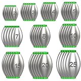 ATSGJLZN 50 Stück Dropshot Blei, Gngelblei Set,blei Angeln,Angel Blei Set mit...