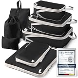 Koffer Organizer Packing Cubes Compression 8 Stück, Wasserdicht PackwüRfel...