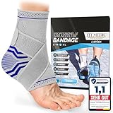 FitMedic Sprunggelenkbandage | Professionelle Fußbandage Einstellbar & Flexibel...