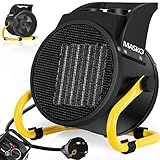 MASKO® Elektroheizer Heizlüfter Bauheizer 3KW Keramik Heizstrahler 3000 Watt...