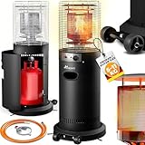 TRESKO® Heizstrahler Gas 11 kW mit Rollen | Outdoor Terrassenheizer für 5 & 11...