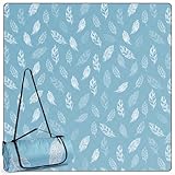 DEWUR Picknickdecke wasserdicht waschbar, Stranddecke Sandfrei XXL Campingdecke...