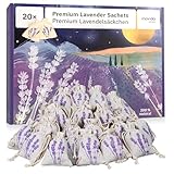 Lavendel Duftsäckchen Kleiderschrank: 20x Echter Lavendel getrocknet –...