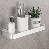 Hoomtaook Duschregal aus gehärtetem Glas, rechteckig, Organizer für Dusche,...