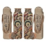 Craft Trade Trinkwasserflasche Kupfer Trinkflasche Rein Blumen Flasche...