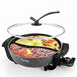 Food Party Hot Pot Elektrisch Hotpot Topf 6L Elektrischer Kochtopf 220V 1200W...