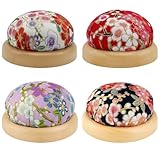 DqiUnaX Nadelkissen, 4 Stück Set mit Magnetischen Stecknadeln, für Handnähen,...