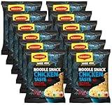 Maggi Magic Asia Instant Nudel Snack Huhn, asiatisches Fertiggericht, 12er Pack...