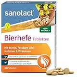 sanotact Bierhefe Tabletten (400 Tabletten) • 100% natürliche Bierhefe vegan...