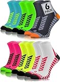 sesto senso Sport Socken Damen Herren 6 Paar Bunte Sportsocken Laufsocken...