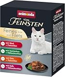 animonda vom Feinsten Katzennassfutter Selection mit Filets, 8 Portionsbeutel (8...