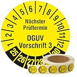 Mehrjahresprüfplaketten 2025-2030 - Nächster Prüftermin DGUV Vorschrift 3 -...