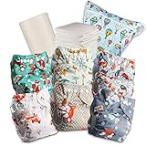 Littles & Bloomz 618PM6 wiederverwendbare Pocket-Babywindel aus Stoff, mit...