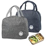 2 Stück 6 L isolierte Lunchtasche - thermische Picknicktaschen - Faltbar...