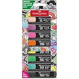 Faber-Castell 254692 Graffiti Neon Textmarker Set 8 Stück, Highlighter Pens mit...
