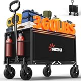 3 in 1 Bollerwagen Faltbar, 360 Lbs Leichter Bollerwagen Mit...