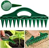 2er Set Sämaschine – Pflanzhilfe mit 12 Löchern – Garten Handpflanzer...