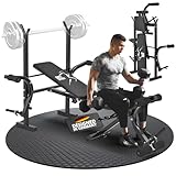 ArtSport Multifunktion Hantelbank ProfiGym1000 klappbar & 4-fach verstellbar -...