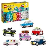 LEGO Classic Kreative Fahrzeuge, Bausteine-Set für Bunte Modellautos inkl. LKW,...