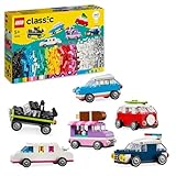 LEGO Classic Kreative Fahrzeuge, Bausteine-Set für Bunte Modellautos inkl. LKW,...