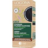 LOGONA Naturkosmetik Pflegende pflanzliche Haarfarbe, Veganes Haarfarbe-Pulver...