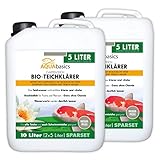 AQUAbasics Gartenteich Bio-Teichklärer für kristallklares Wasser ohne Chemie -...