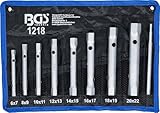 BGS 1218 | Rohrsteckschlüssel-Satz | 9-tlg. | SW 6 x 7 - 20 x 22 mm | metrisch...