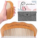 GADITIEK Geburtskamm Wehenkamm, Holzkamm, Kamm Holz, Geschenke für Schwangere...