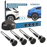 VSG24 Premium Einparkhilfe hinten zum nachrüsten am Auto, PDC Parksensoren...