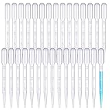 luckaide 100 Stück Pipetten, 3 ml Einwegpipetten, Pipetten Plastik, Pipette...