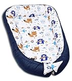 PaLulli 120x60 cm Babynest Babynestchen XXL Babykokon 2seitig 100% Baumwolle...