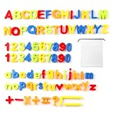 Magnetische Buchstaben und Zahlen für Kinder, 80 Stück Lernspielzeug,...