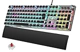 TECURS Mechanische Gaming Tastatur - QWERTZ Mechanical Keyboard mit Magnetische...